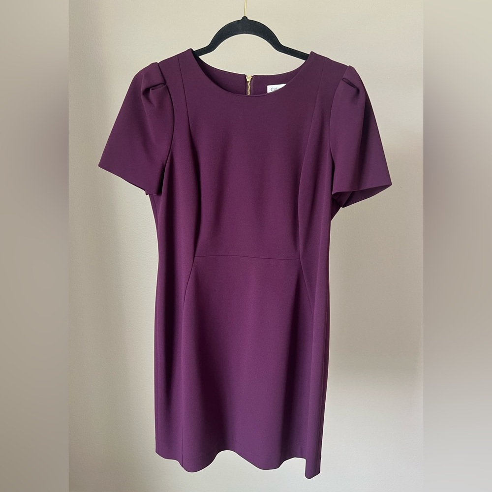 Calvin Klein Rich Purple Midi Dress